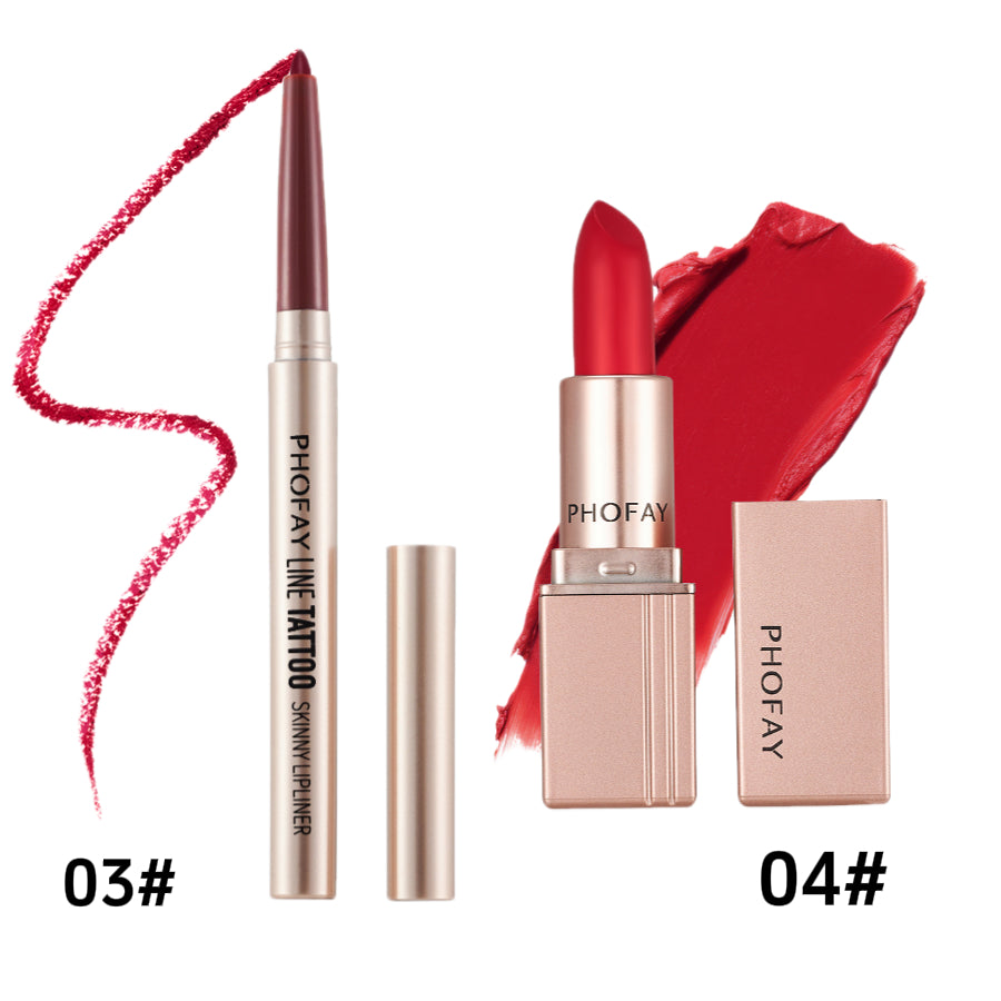 PHOFAY Matte Lipstick LadyShow.Store