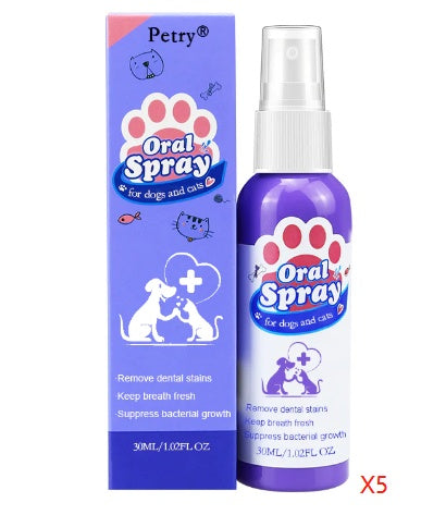 Dental Teeth Cleaning Pet Oral Spray For Cats And Dogs Pets Fashion