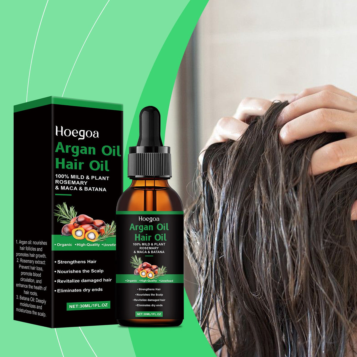 Moroccan Argan Hair Oil Tri Light Beauty