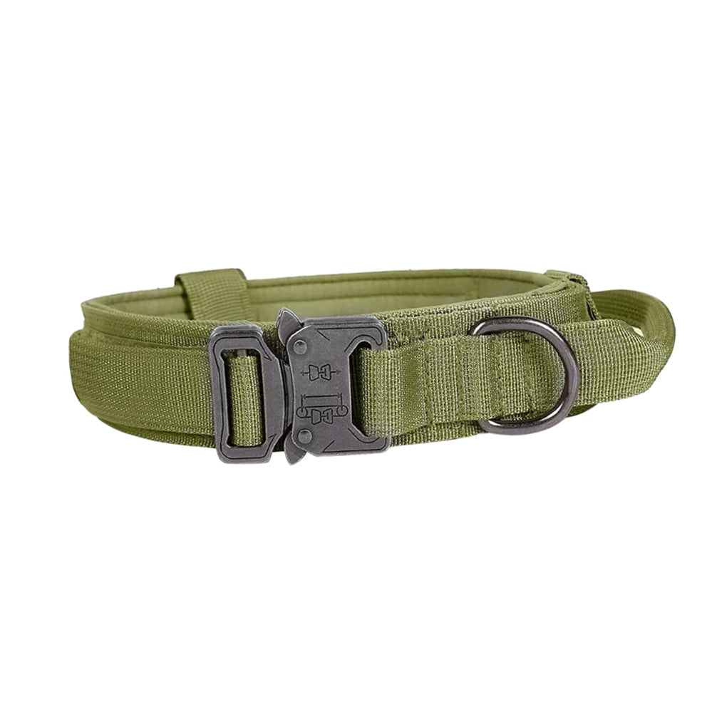 Pet Tactical Dog Collar And Leash Set, Adjustable Military Nylon Dog Collar Pets Fashion
