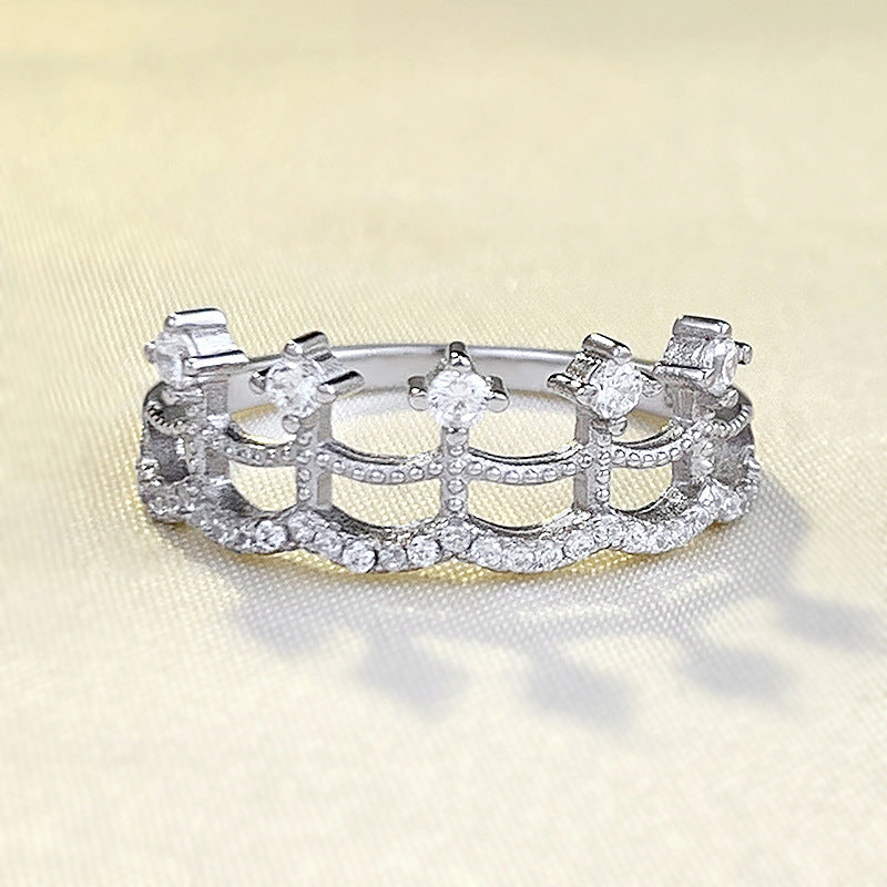 S925 Silver Lace Skirt Ring LadyShow.Store