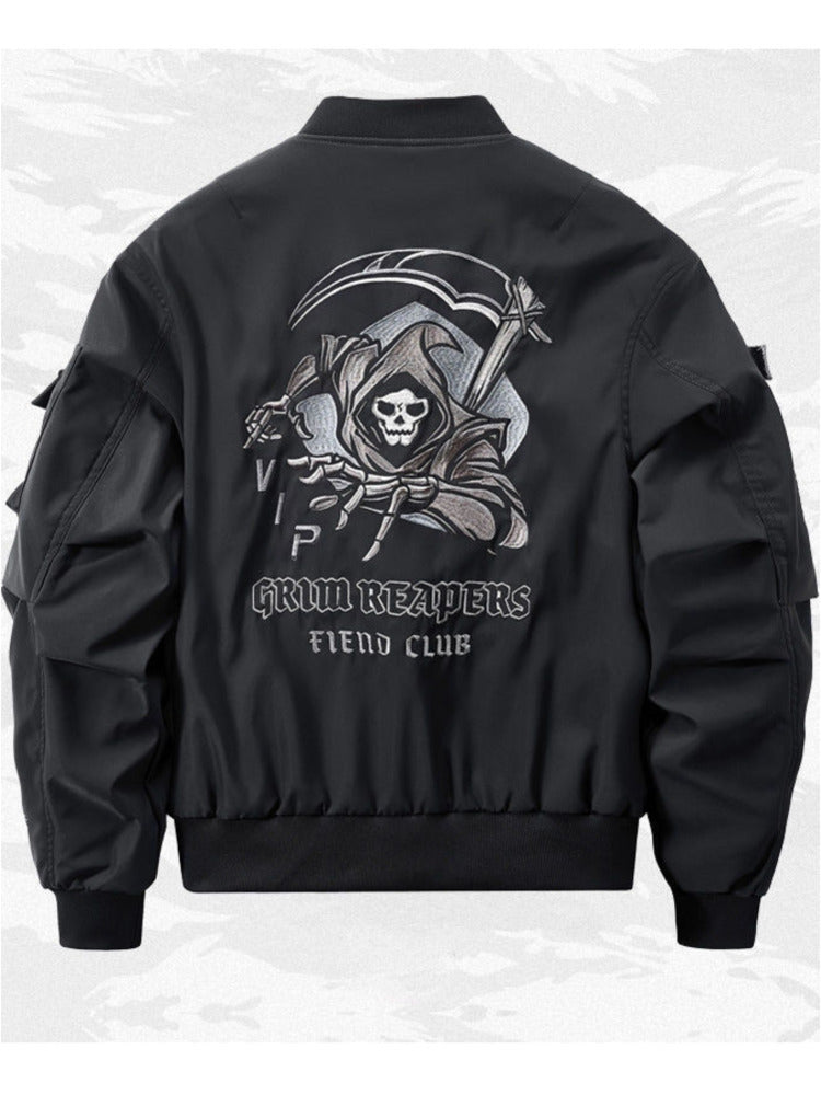 God of Death Techwear Bomber Jacket for Men Pi-Mart