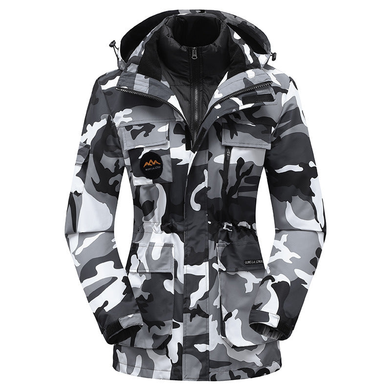 Down Cotton Liner Detachable Three-in-one Shell Jacket Winter Coat Best YouTube Store