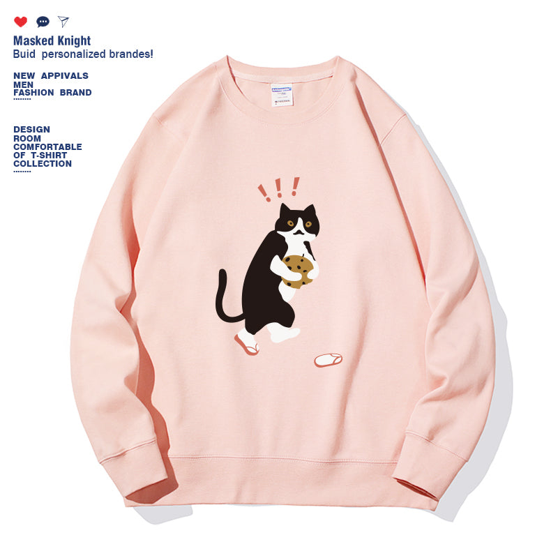 Women's Fashionable Solid Color Printed Long Sleeved Sweatshirt NorixaFashion.com