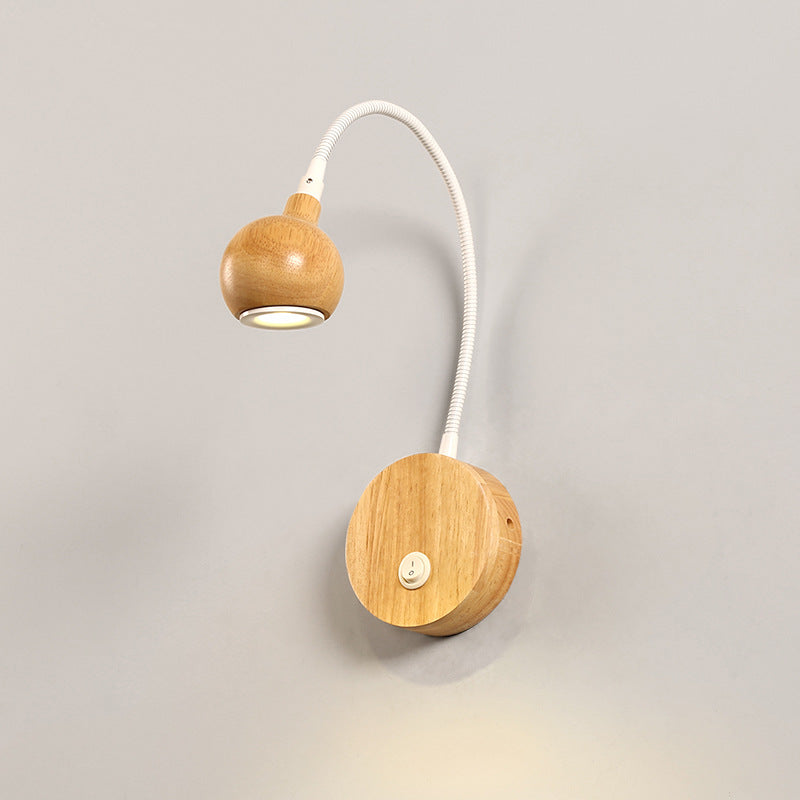 Creative Nordic Bedroom Bedside Wall Lamp Simple Modern PearlNestDecor.com