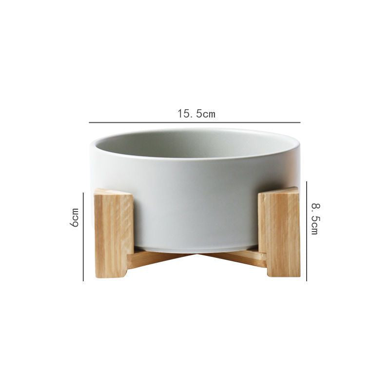 Large Capacity High Stand Ceramic Pet Bowl Pets Fashion