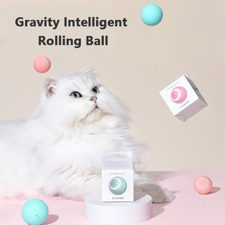 Cat Gravity Smart Rolling Ball Pets Fashion