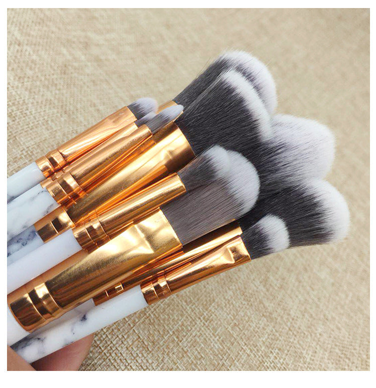 Marble Pattern Makeup Brush Set LadyShow.Store