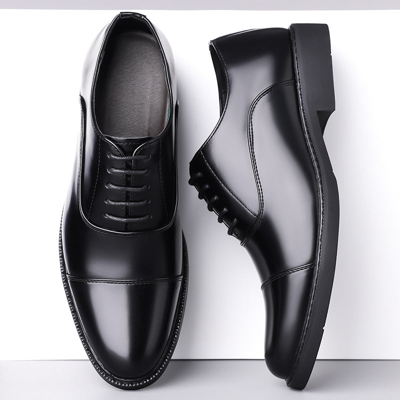 Business Oxford Dress Three-eyelet Design Men's Genuine British-style Leather Shoes Best YouTube Store