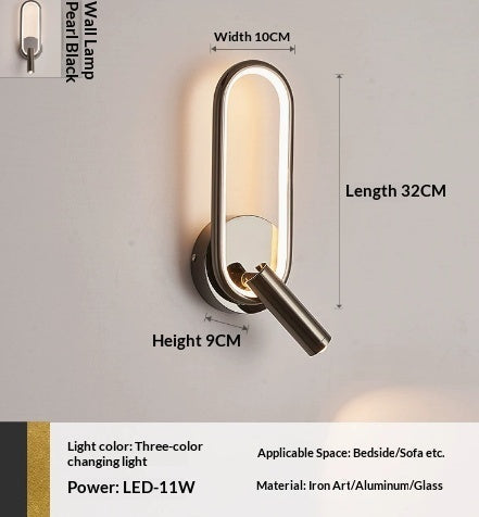 Rotating Touch-Control Creative Wall Light For The Bedside PearlNestDecor.com