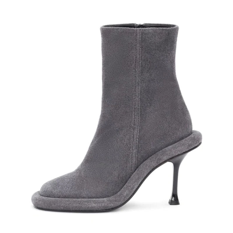 Cowboy Round Toe High Heels Boots LadyShow.Store