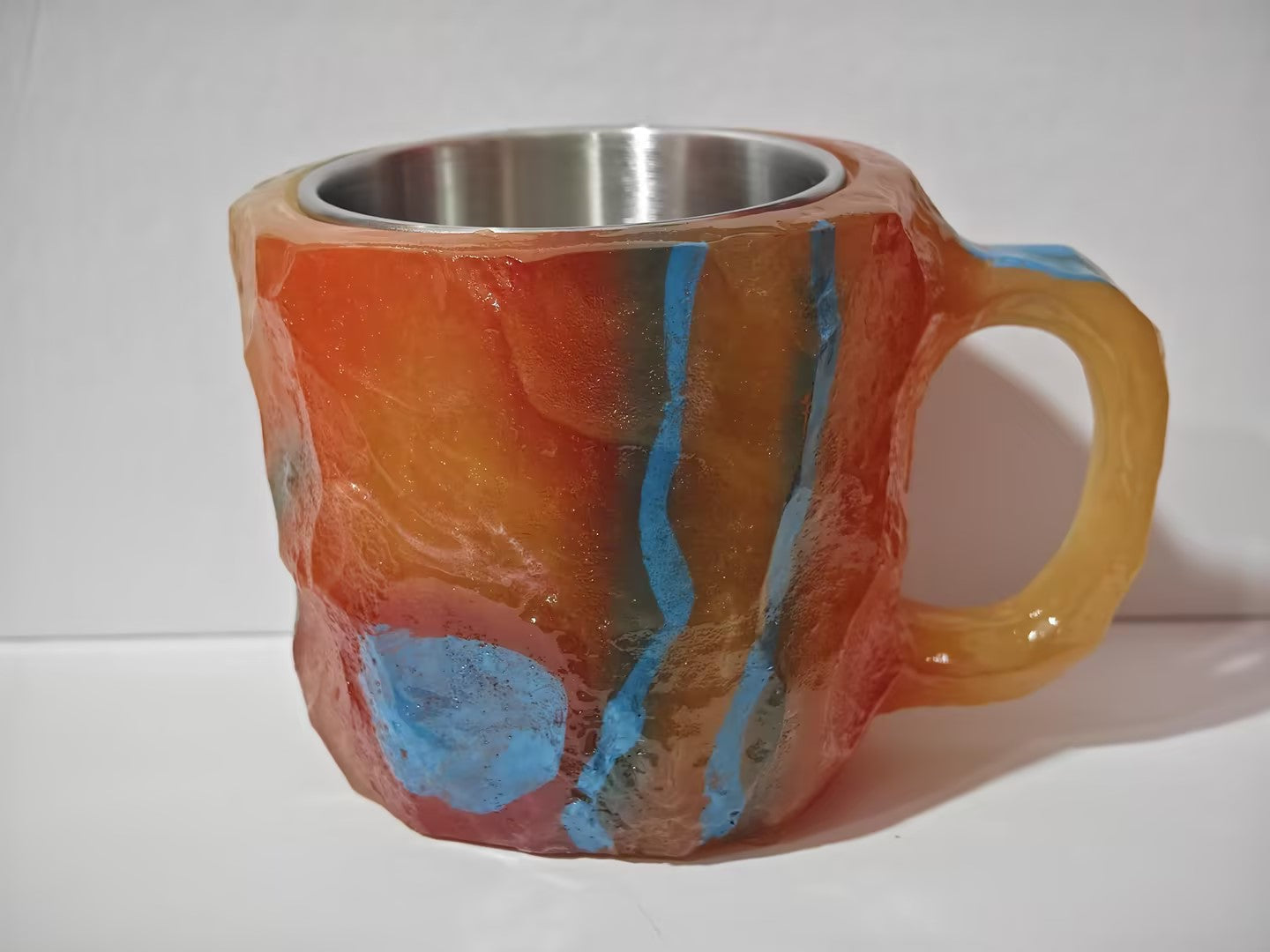 400ml Resin Mineral Crystal Coffee Mugs With Handles Elegant Fake Mineral Crystal Cup For Workplace Home Decor Christmas Gift Kitchen Gadgets PearlNestDecor.com