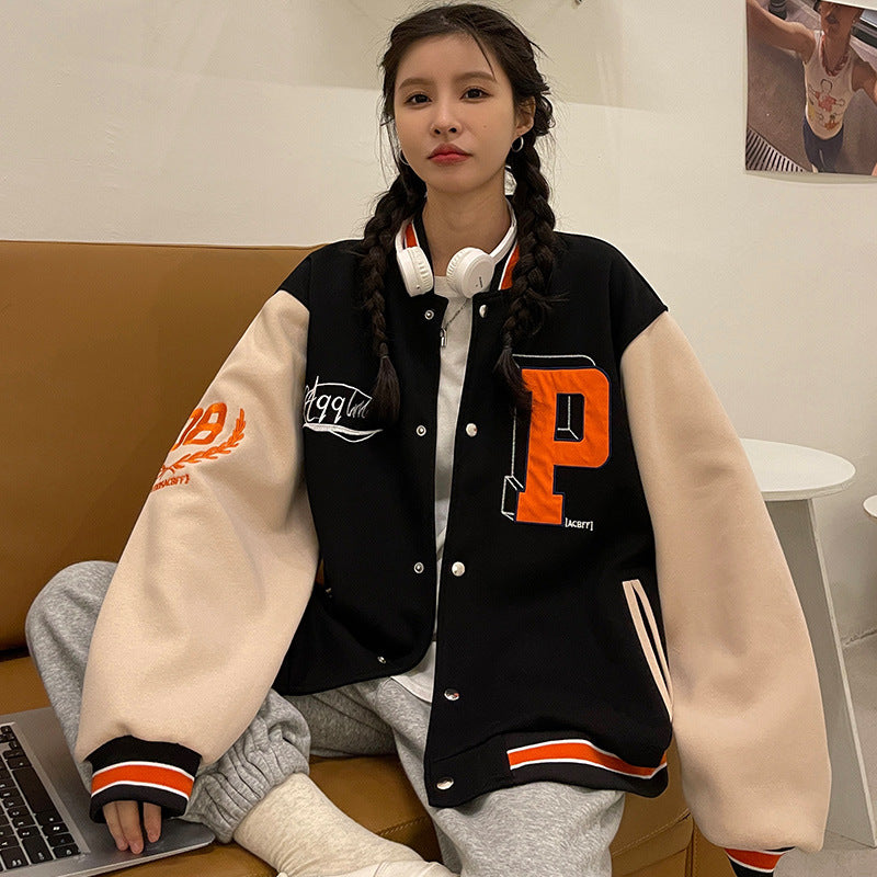 Tide American High Street Hip-hop Student Jacket Top