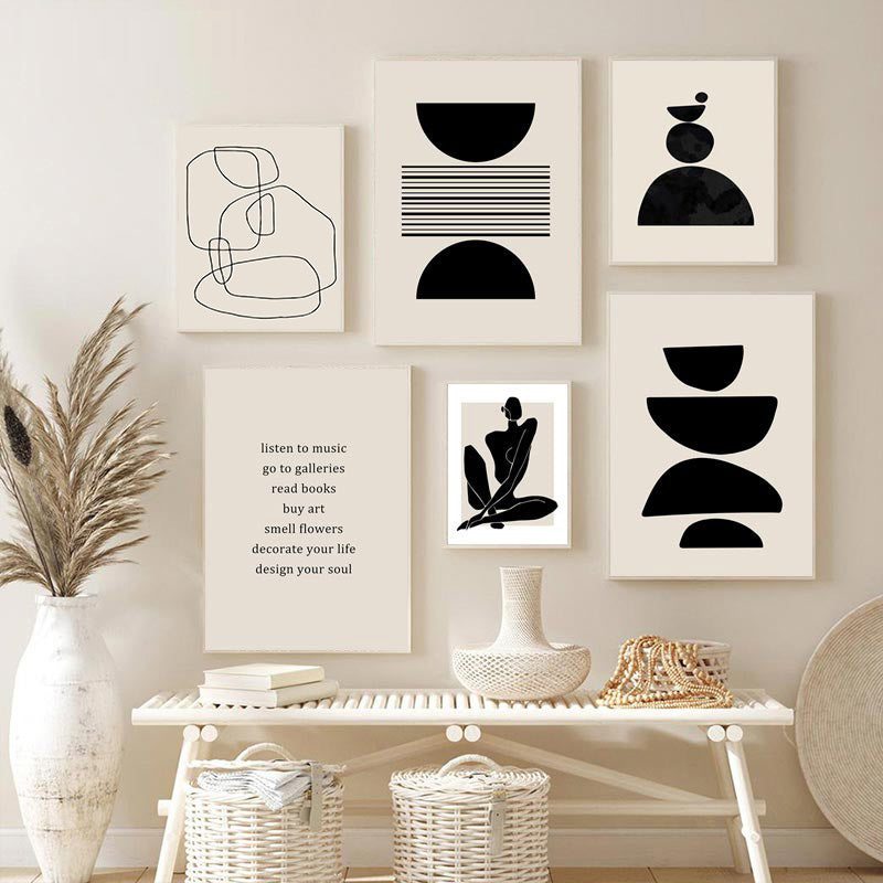 Abstract Bohemian Wall Art Poster PearlNestDecor.com