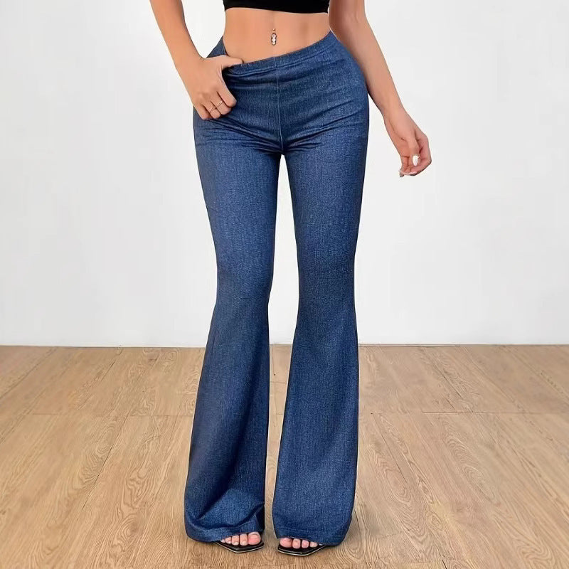 High Waist Bell-Bottom Pants NorixaFashion.com