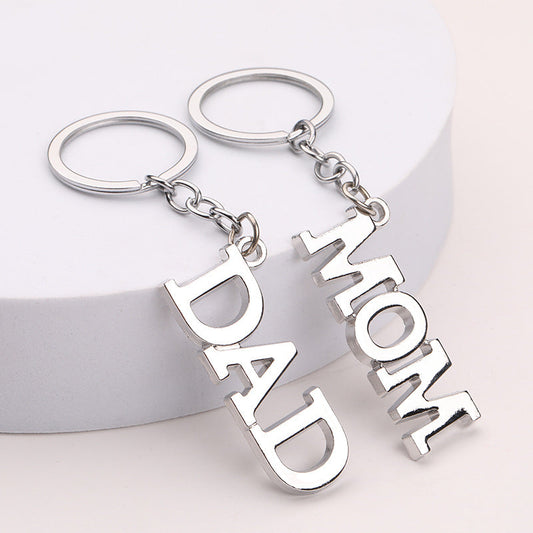 Creative Father Mother's Day Gift Zinc Alloy Letter Keychain LuxuryLifeWay Online Store