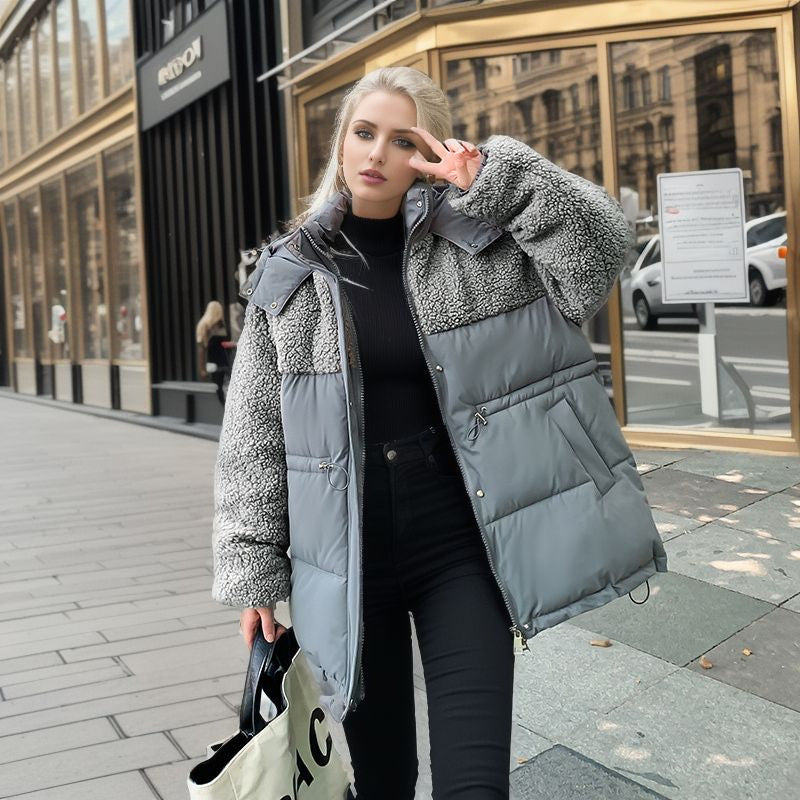 Hoodie With Drawstrings Warm-keeping Cotton Clothing Women's Coat Best YouTube Store