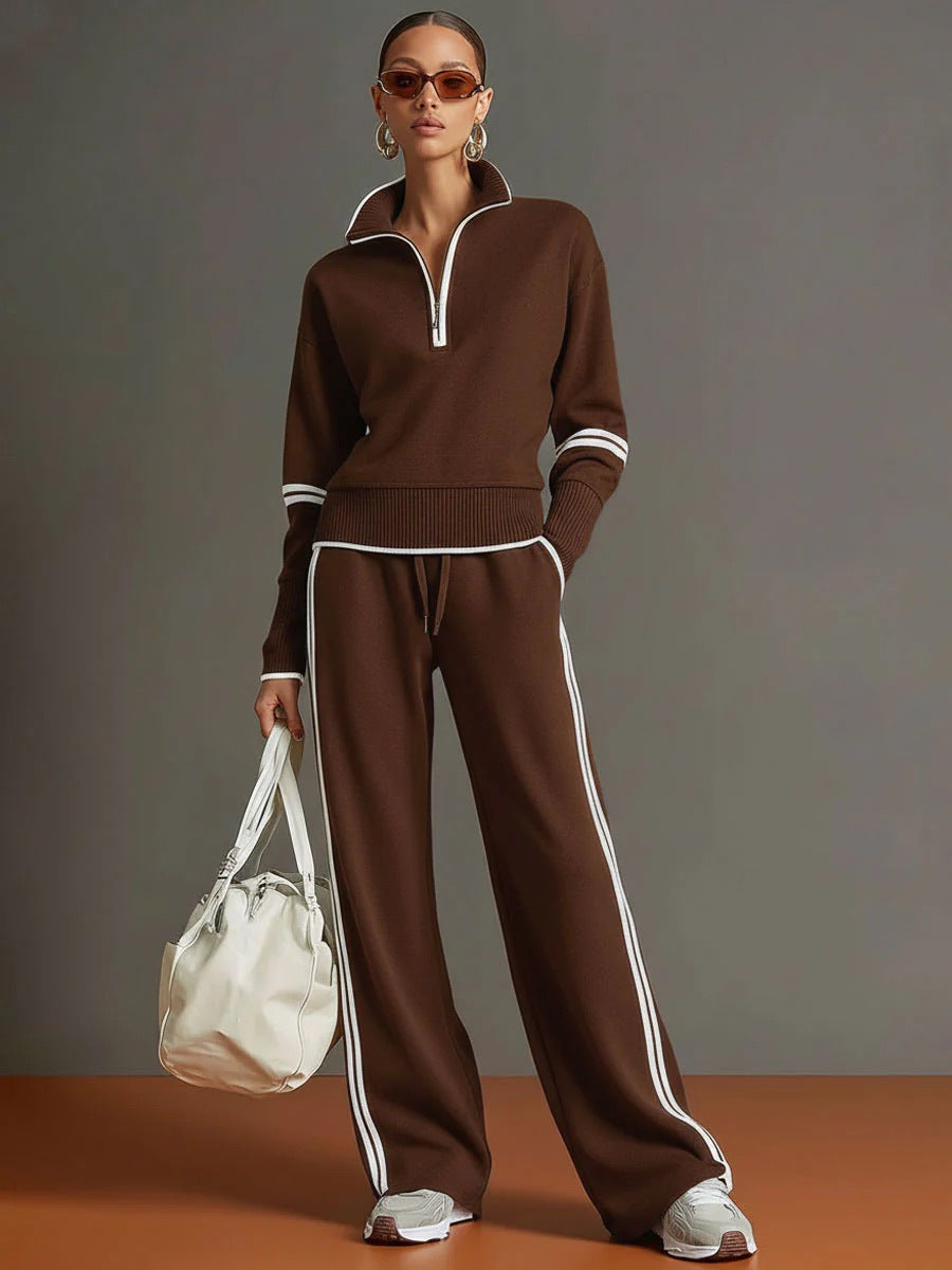 Women's Casual Fashionable Sports Long-Sleeve Suit NorixaFashion.com