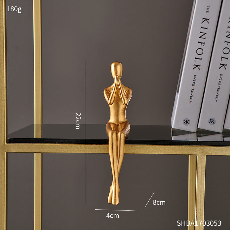 Light Luxury Artistic Figure Sculpture Ornaments PearlNestDecor.com