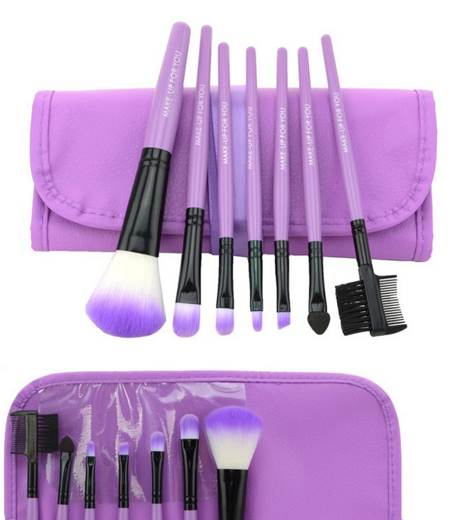 7-Piece Makeup Brush Set with Premium Brush Bag LadyShow.Store