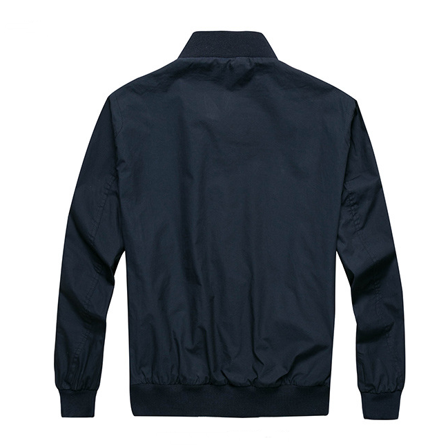 Spring Autumn Men's Casual Jacket with Stand Collar Pi-Mart