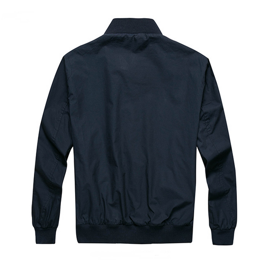 Spring Autumn Men's Casual Jacket with Stand Collar Pi-Mart