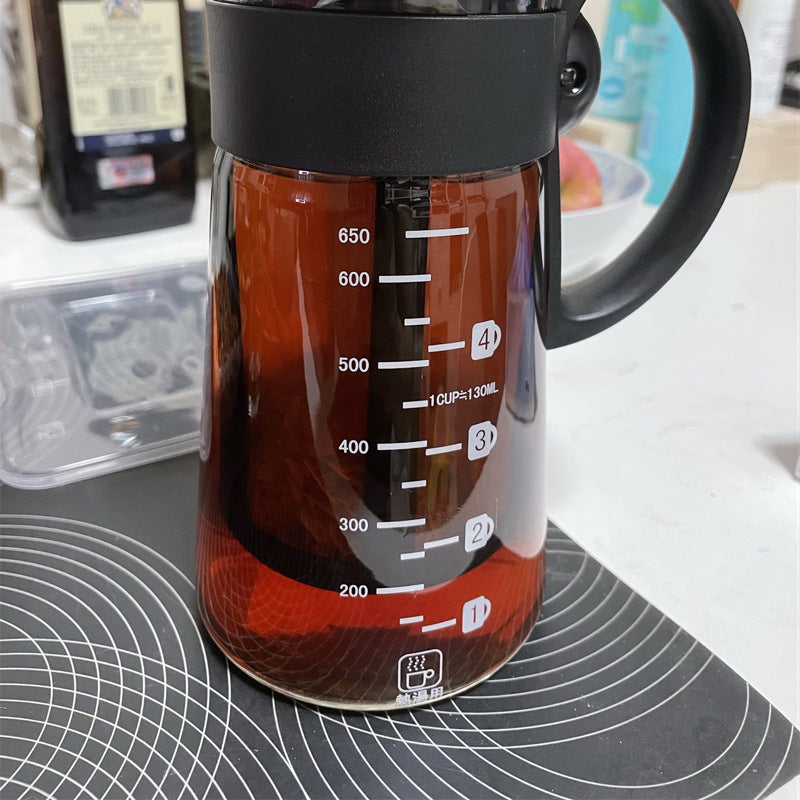 Lead Free High Borosilicate Glass Cold Water Kettle PearlNestDecor.com