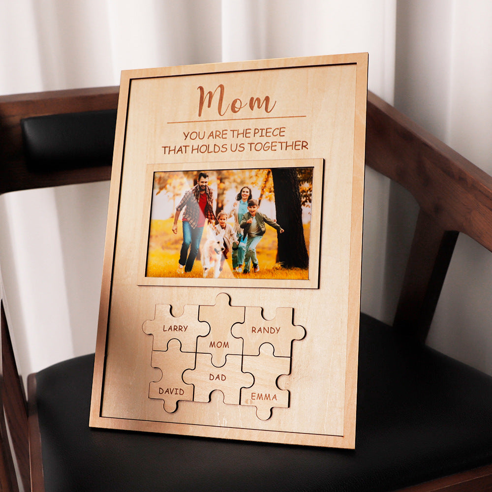 Mother's Day Gift Wooden Puzzle Frame Personalized DIY Commemorative Gift LuxuryLifeWay Online Store