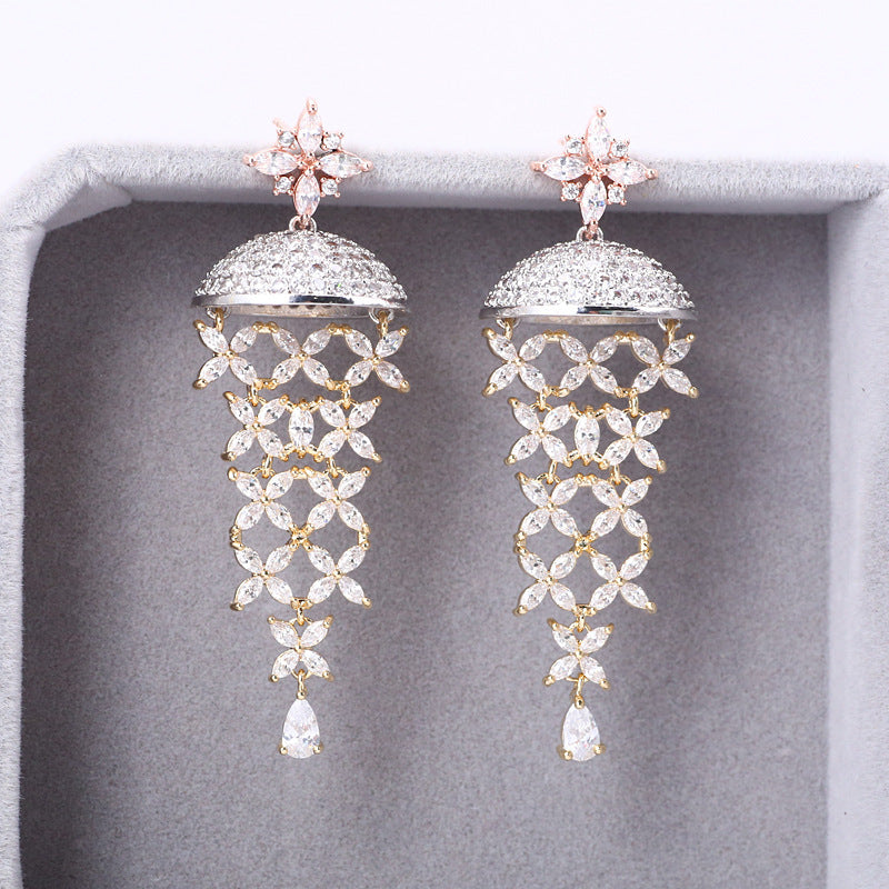 Women's Fashion Personality Flower Earrings