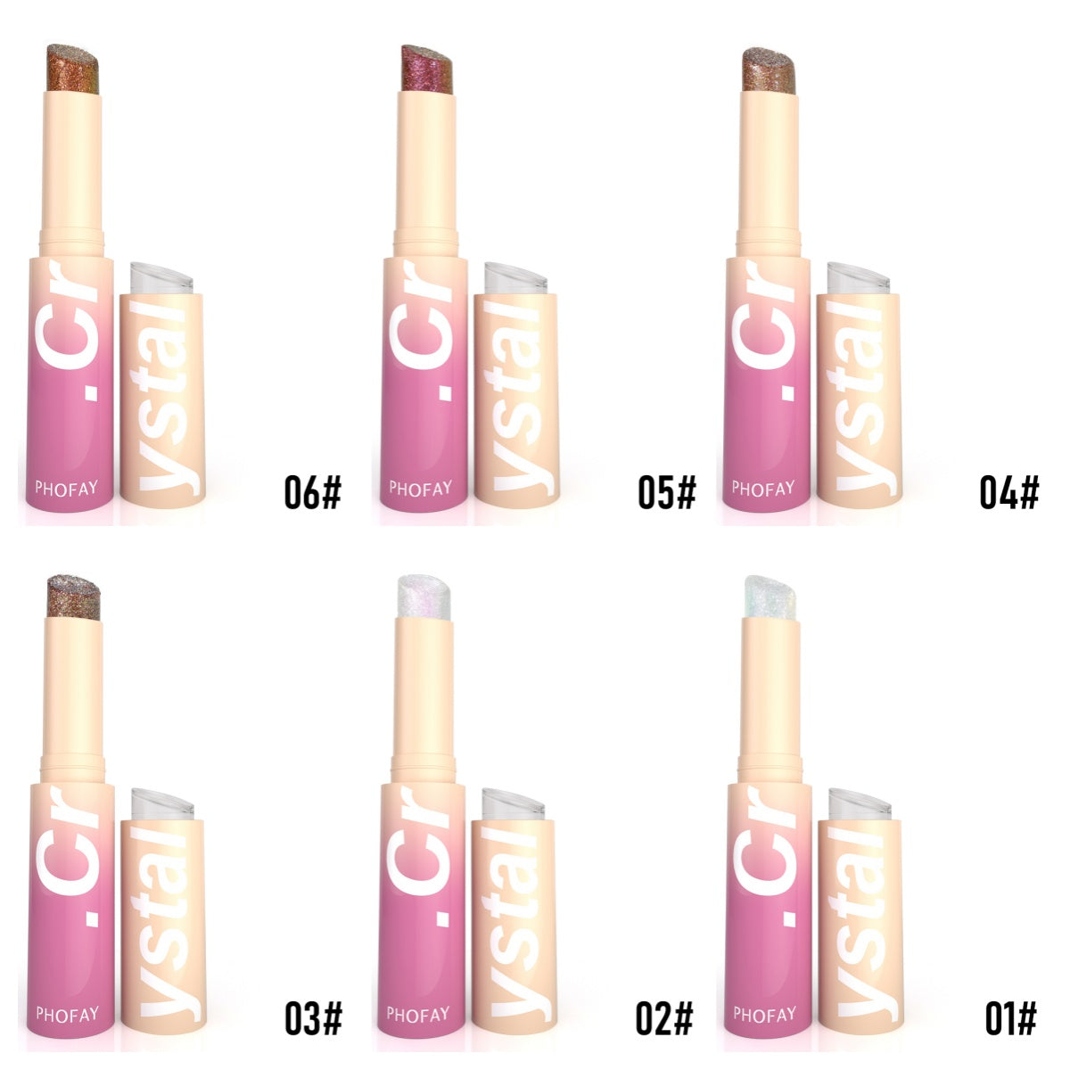 PHOFAY Crystal Jelly Highlight Stick LadyShow.Store