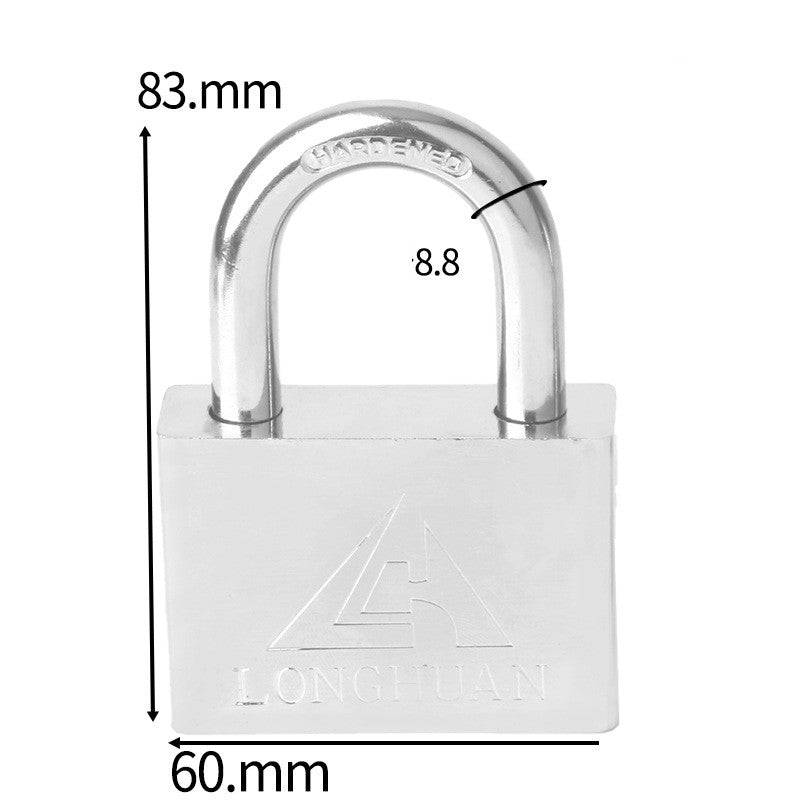 The Padlock Of The White Steel Electric Meter