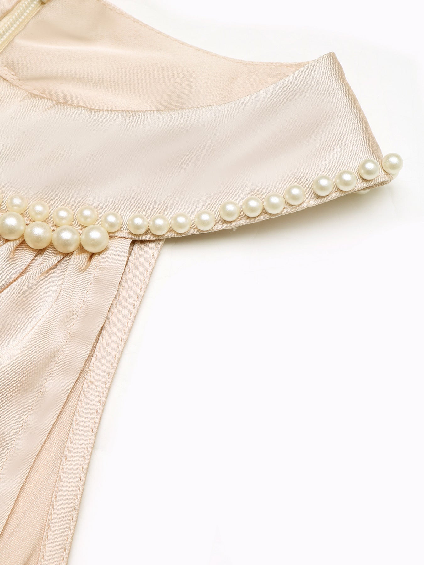 Pearl Halter High Waist Flowy Midi Dress NorixaFashion.com