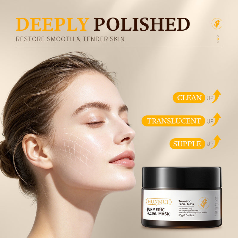 HUNMUI Turmeric Topical Face Mask 30g Tri Light Beauty