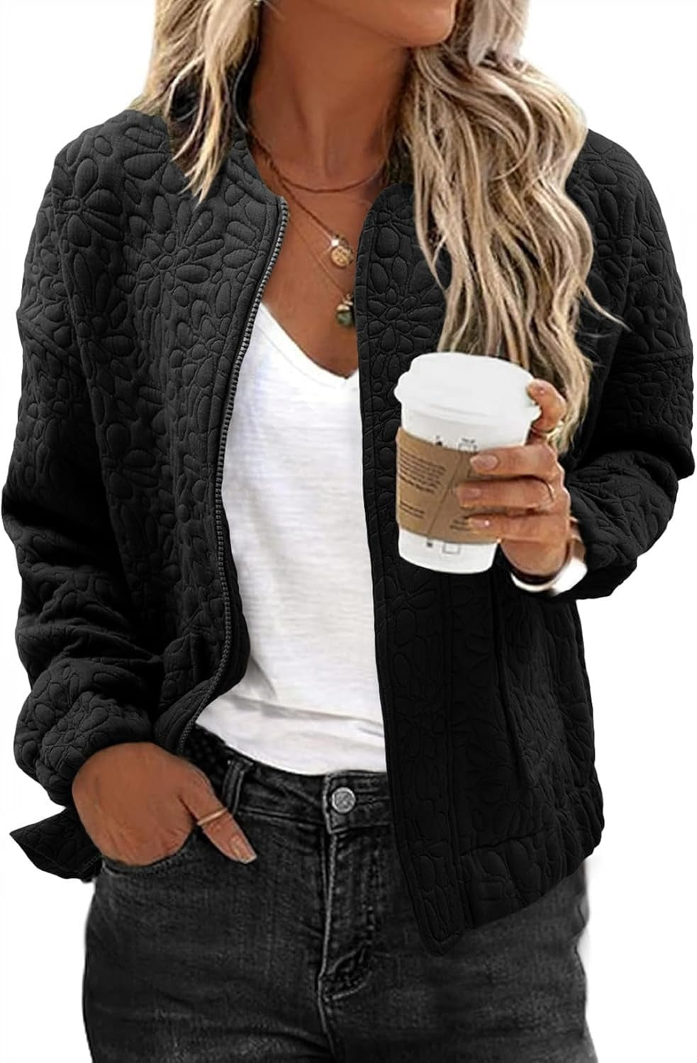 2026 Fall Winter New Arrival Hotselling Women's SolidTexturedCasualOpenFront Cardigan Coat NorixaFashion.com