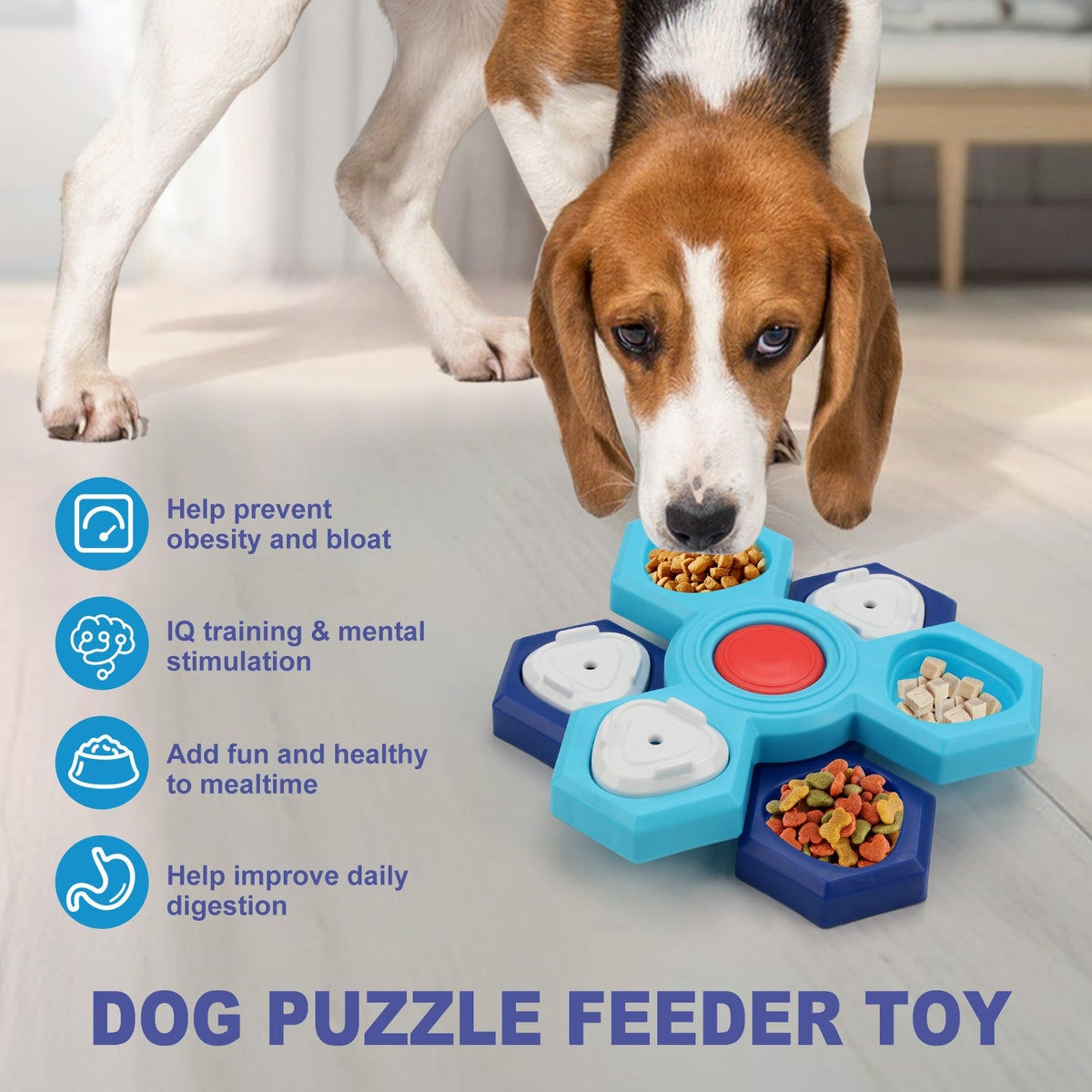 4 Layers Slow Feeder Puzzle Dog Bowls Assemble Slow Eating Bowl For Dogs Non-slip Interactive Dog Puzzle Game Slow Bowl Pet Products Pets Fashion