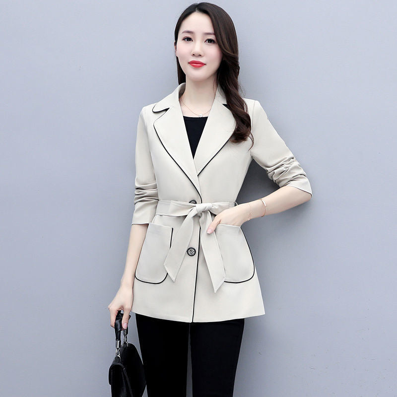 Slim High-End Versatile Spring Jacket for Girls Pi-Mart
