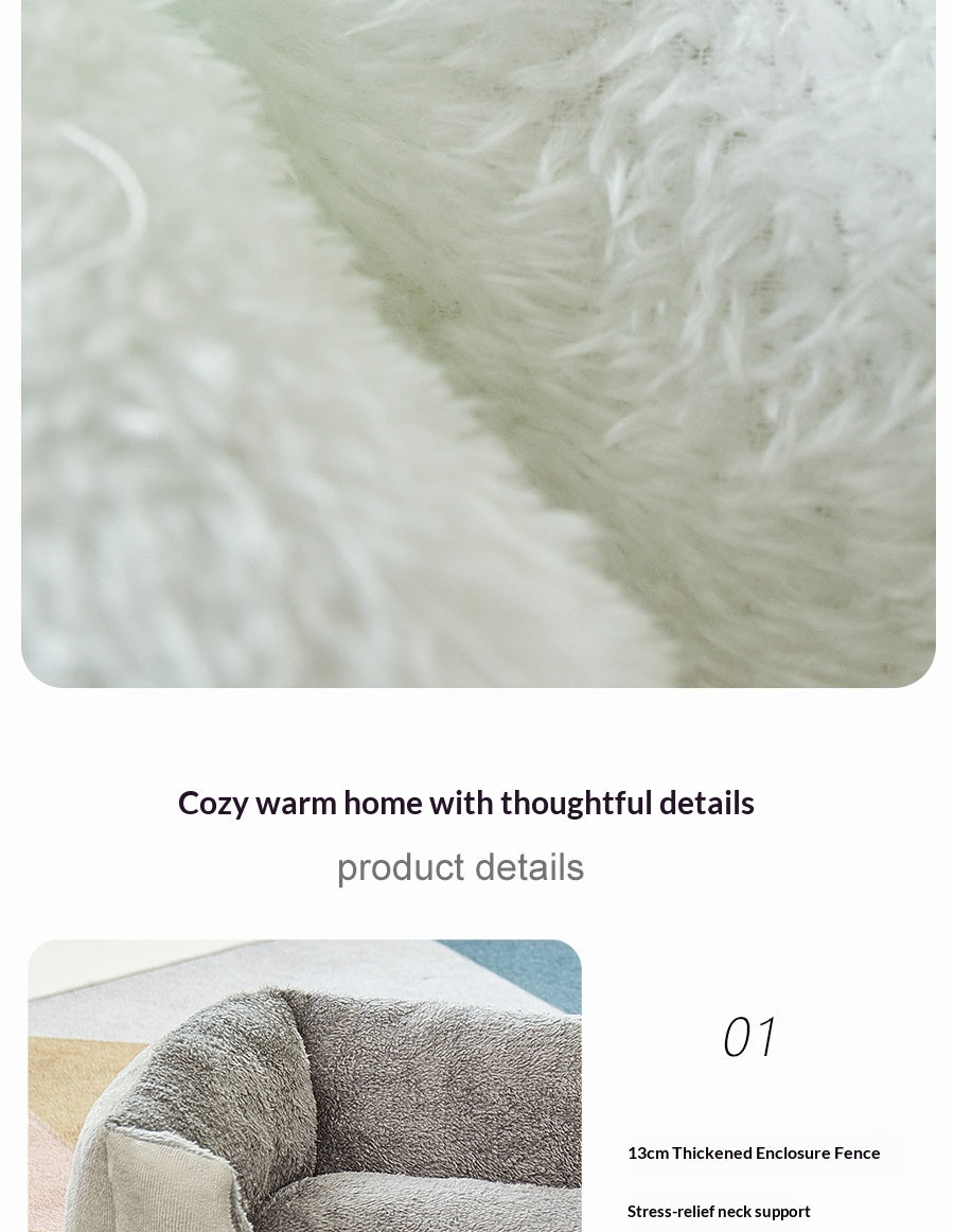 Square Cat Bed Pets Fashion