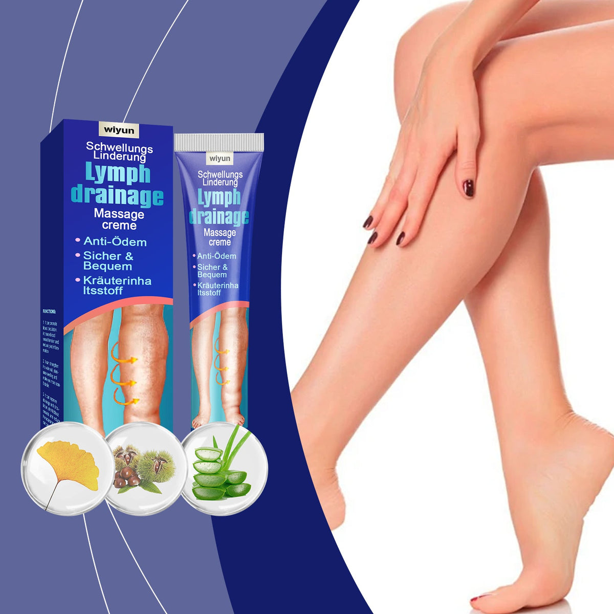 Relieve Leg Discomfort, Repair Daily Body Care, Moisturize The Skin, Massage Cream, Relieve Leg Swelling, Care Cream 20g 1 Box Tri Light Beauty