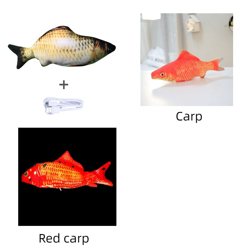 Without Cat Nip Version - Electric Jumping Fish Simulation Electric Fish Toy Pets Fashion