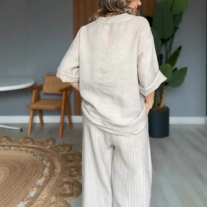 European And American Women's Clothing Casual Top Pants Best YouTube Store