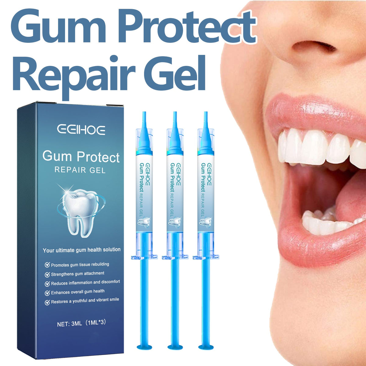 Tooth Soothing Gel 3 Pieces Per Pack Tri Light Beauty