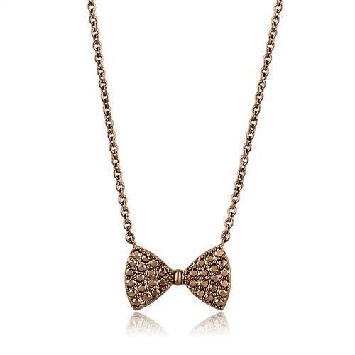 3W1132 - IP Coffee light Brass Chain Pendant with AAA Grade CZ  in Light Coffee LuxuryLifeWay Online Store