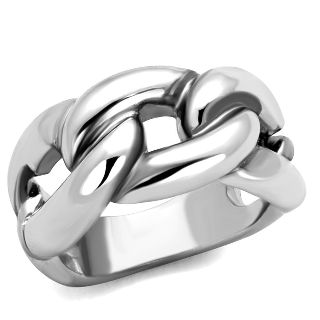 3W874 - Rhodium Brass Ring with No Stone LuxuryLifeWay Online Store