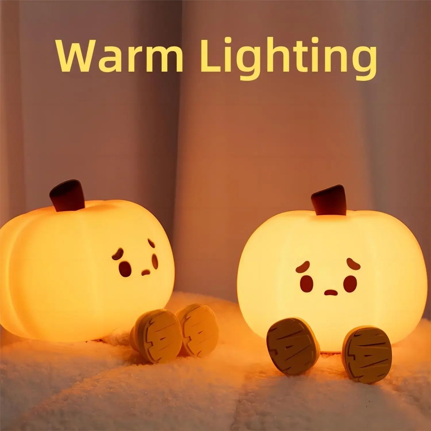 Halloween Pumpkin Lamp PearlNestDecor.com