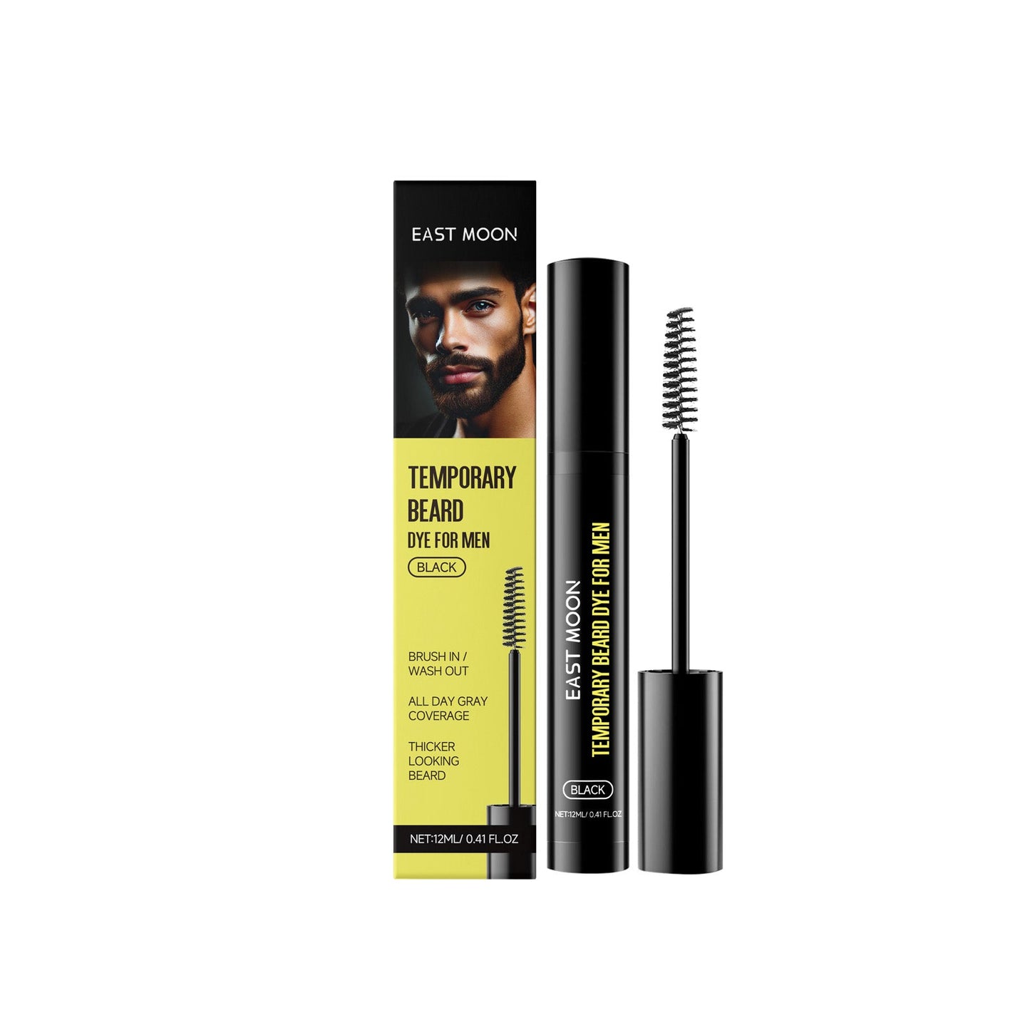 Men's Beard And Eyebrow Dye Black Tri Light Beauty