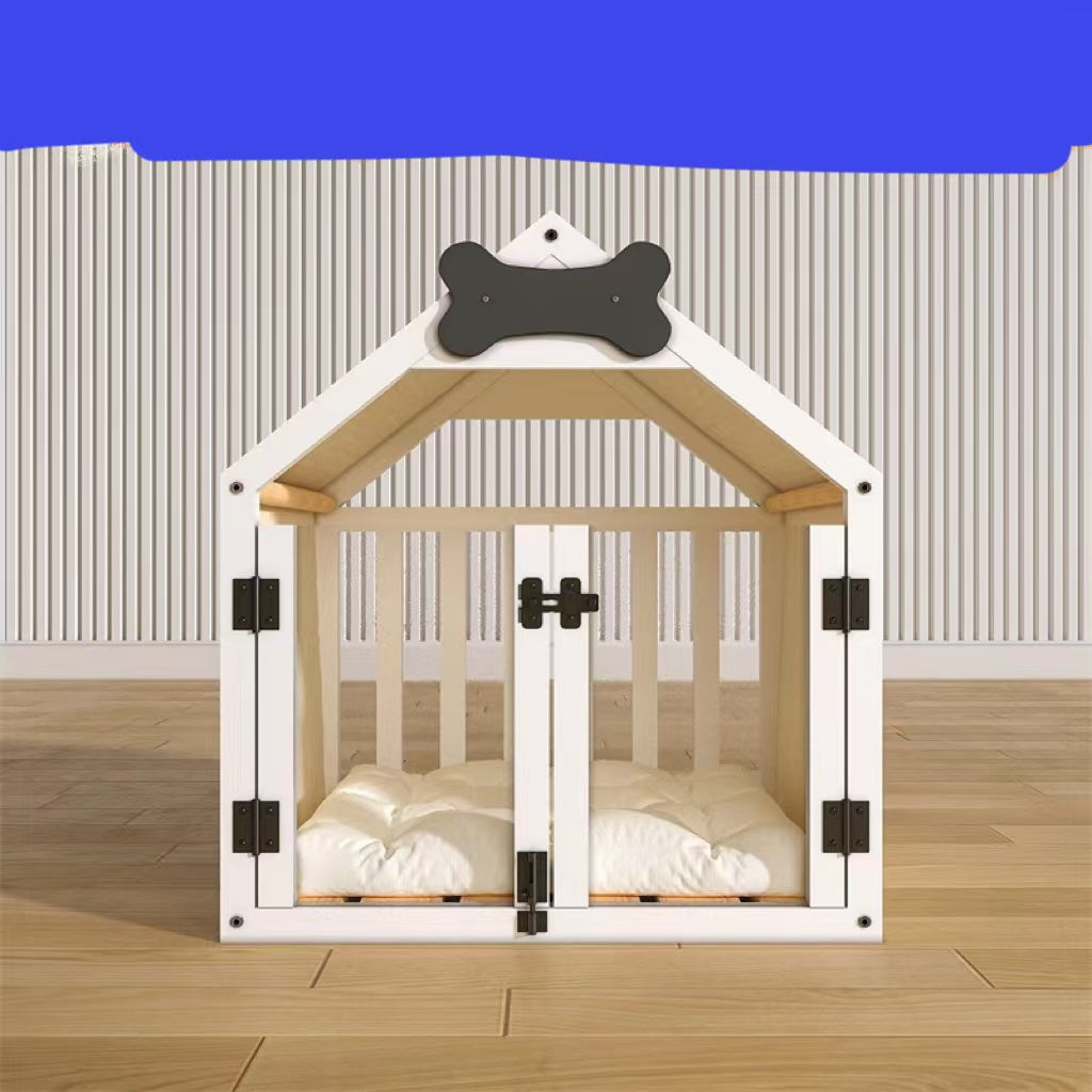 Indoor Solid Wood Doghouse Removable And Washable Pets Fashion