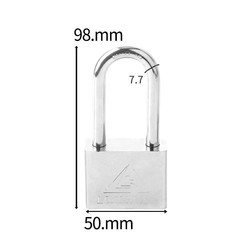 The Padlock Of The White Steel Electric Meter