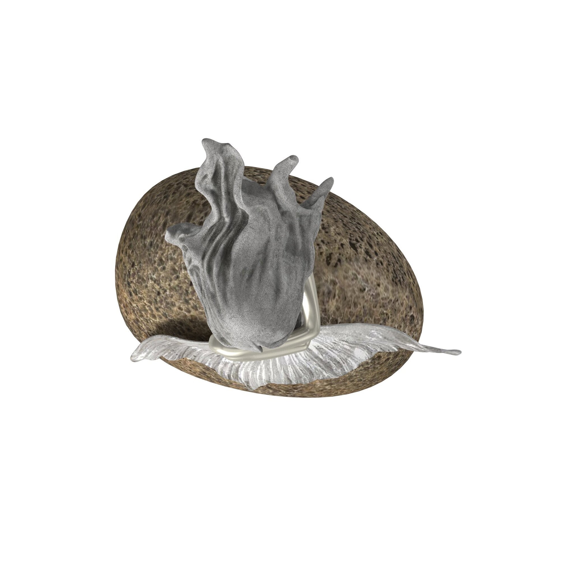 10" Brown and Silver Contemplative Mermaid Resin Tabletop Sculpture LuxuryLifeWay Online Store