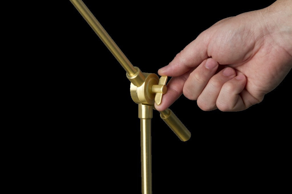 Shiny Satin Brass LED Adjustable Desk Lamp LuxuryLifeWay Online Store