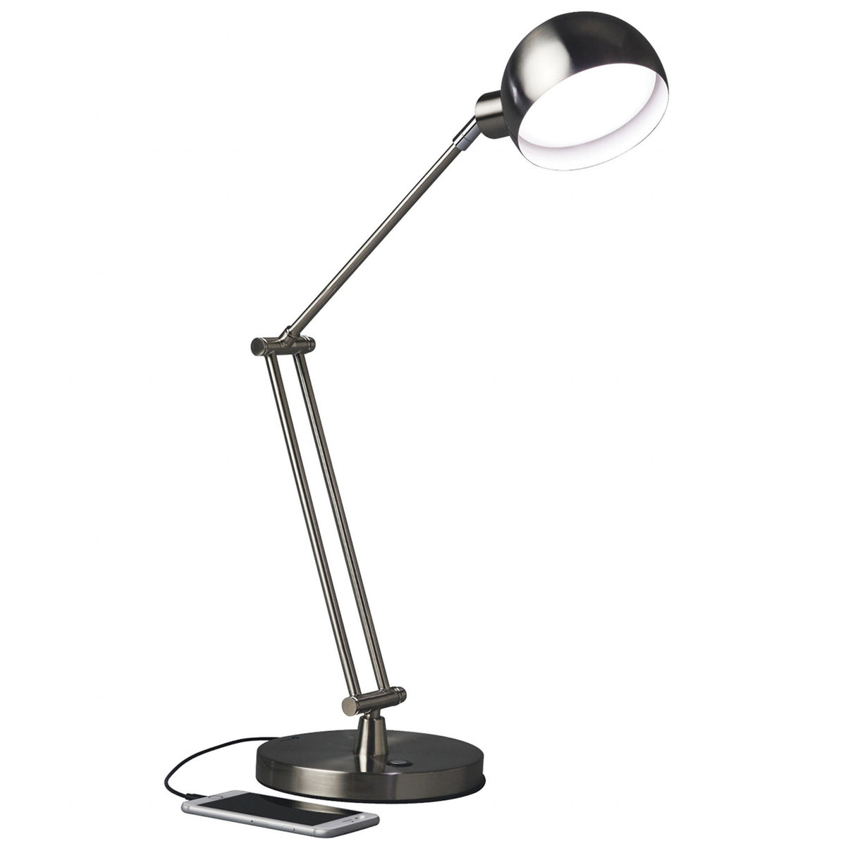 Brushed Nickel LED Adjustable Desk Lamp LuxuryLifeWay Online Store